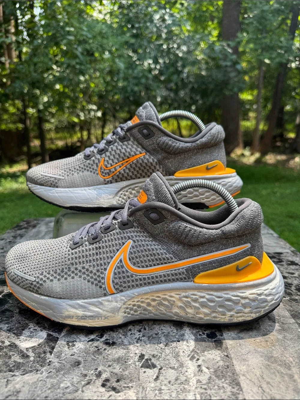 Nike Zoom X ZoomX Invincible 2 Grey Gray Orange size SZ 8